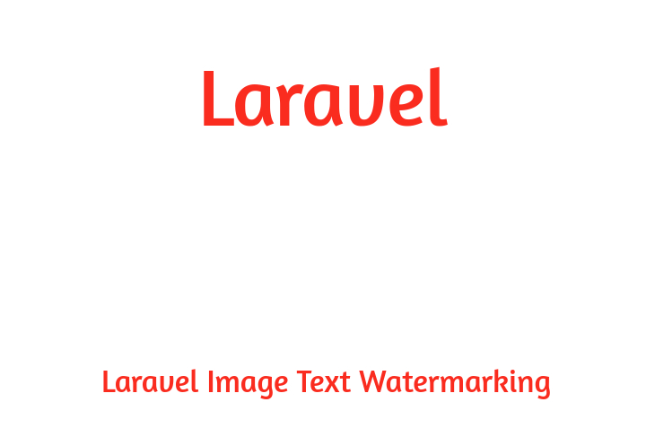 Laravel Image Text Watermarking