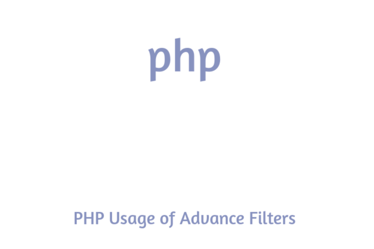PHP Usage of Advance Filters